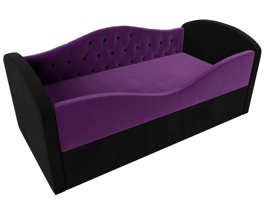 Кровати одноярусные, Детская кровать Сказка Люкс, микровельвет