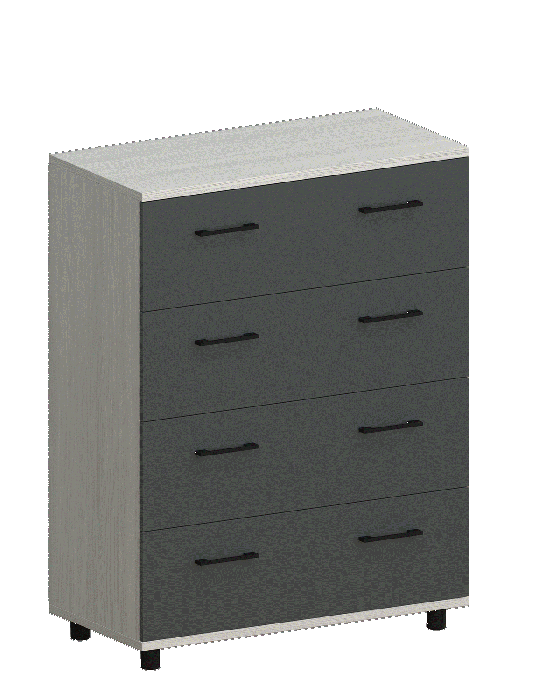 Комоды, Модульная система Грейс Комод КМ-5011  Снежный Ясень