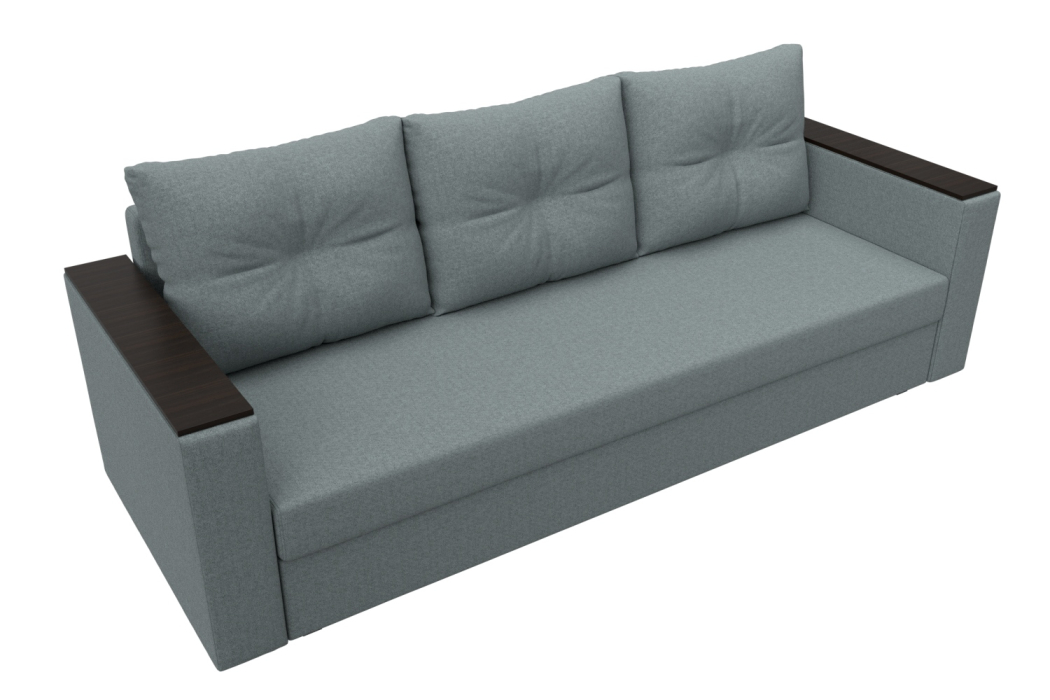 Диваны еврокнижки, Диван прямой Атланта без стола, рогожка Амур