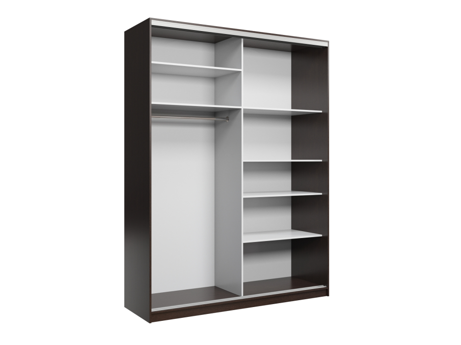 Шкафы-купе, Шкаф купе 2-х дверный Айсберг 180 зеркало