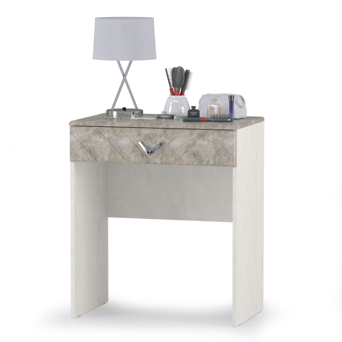 Модульные cпальни, Спальня Амели № 8 шёлковый камень/бетон чикаго беж, 6 предметов мебели