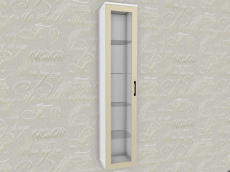 Стеклянные, Модульная система Грейс Шкаф ШК-5064  Снежный Ясень