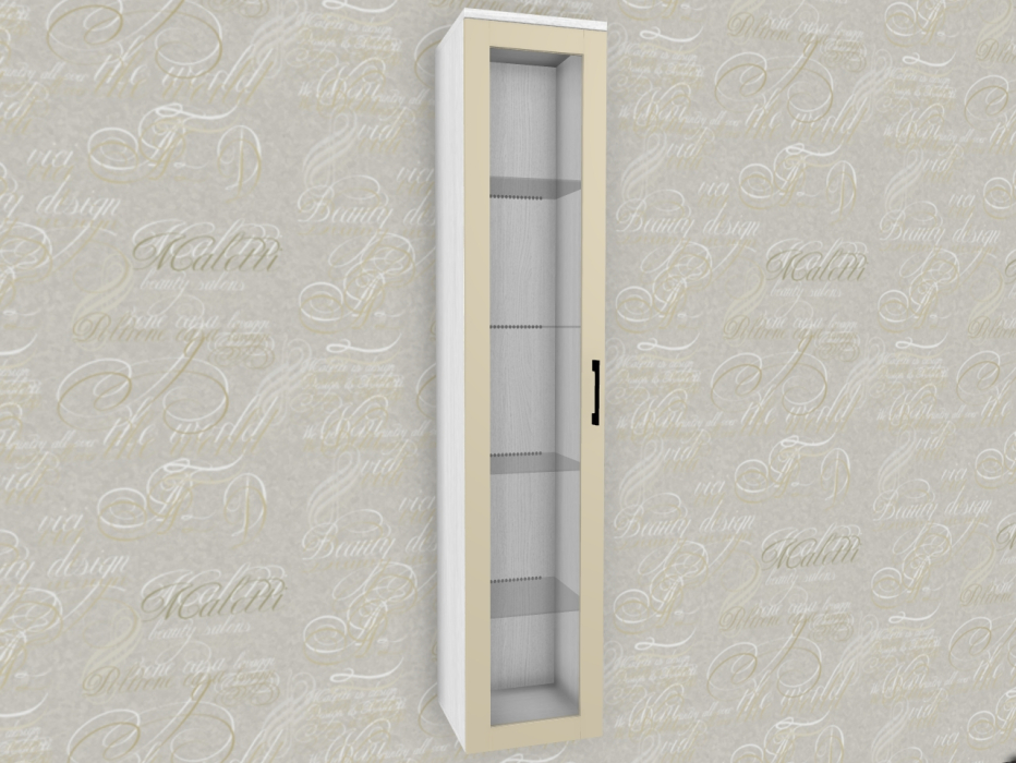 Стеклянные, Модульная система Грейс Шкаф ШК-5064  Снежный Ясень