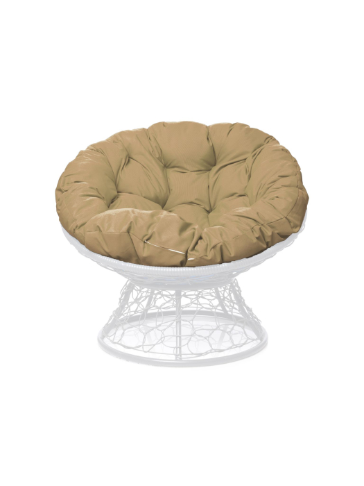 Кресла, Кресло ПАПАСАН с ротангом белое