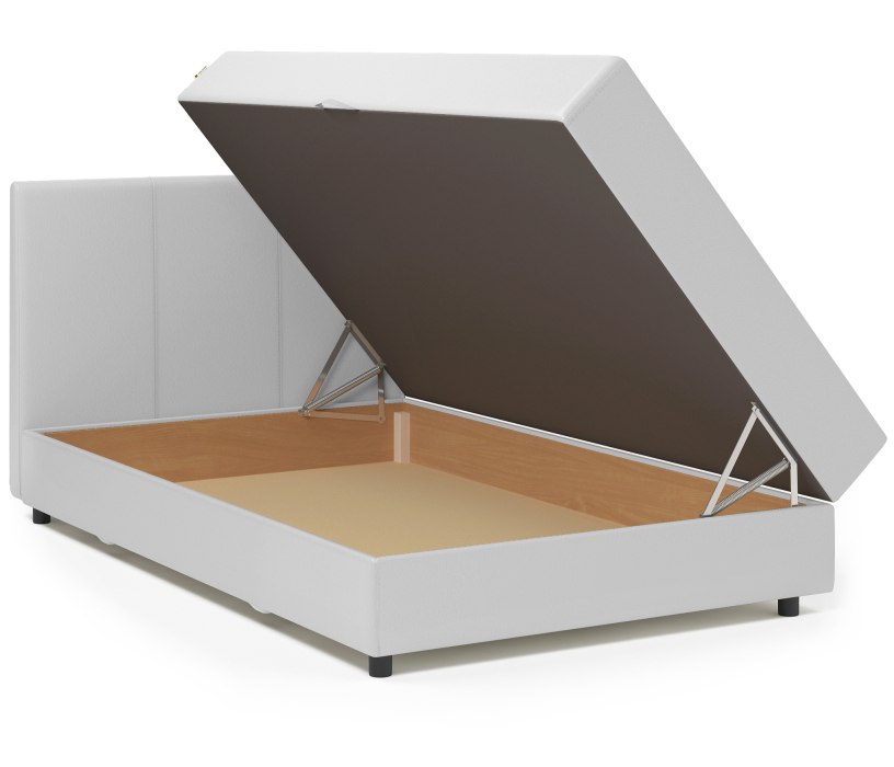 Мягкая кровать, Кровать тахта Классика 160 с подъемным механизмом, рогожка / экокожа