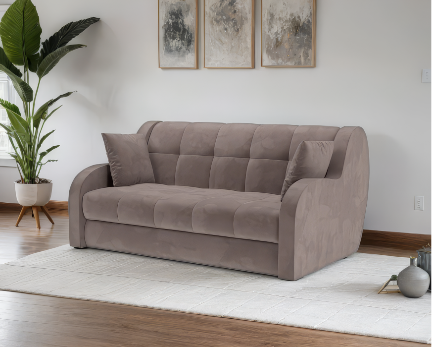 Диваны кровати со спальным местом, Диван аккордеон Барон (Велюр)