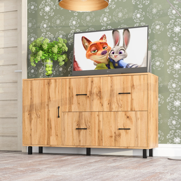 Комоды, Комод-тумба 4-ре ящика и дверка РВК 125-1504