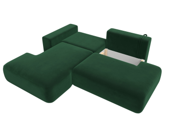 Диван угловой Лига-036 Модерн левый угол, велюр
