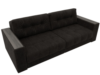 Диван прямой с декором Лига-049 НПБ, велюр BRUT