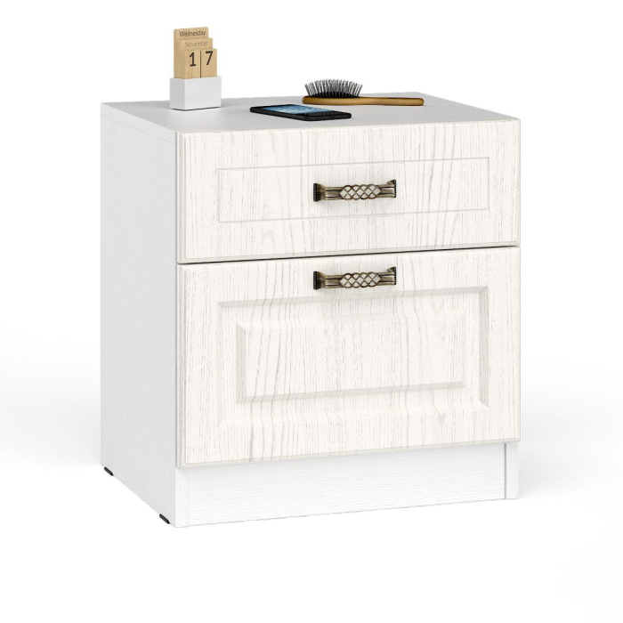 Модульные cпальни, Кровать 1600 Ливерпуль с основанием и тумбой с полкой