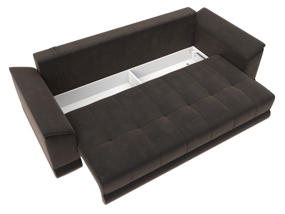 Диваны еврокнижки, Диван прямой НордСтар НПБ, велюр SEVEN