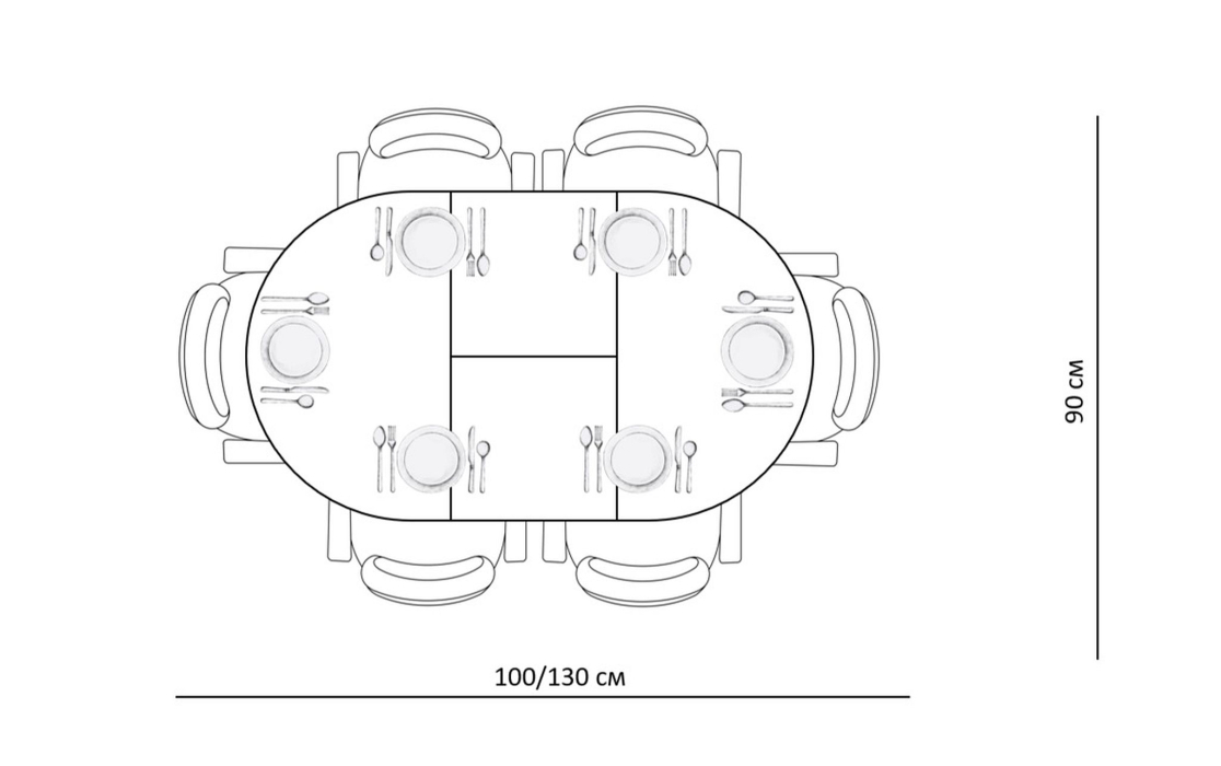 Обеденные столы, Стол Kenner R1000s раздвижной, керамика
