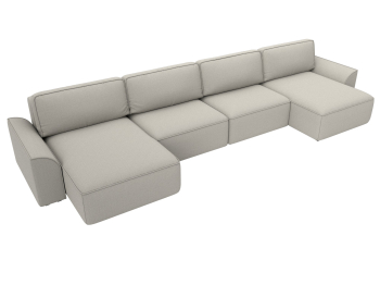 Диван п-образный Лига-048 НПБ лонг, рогожка Амур