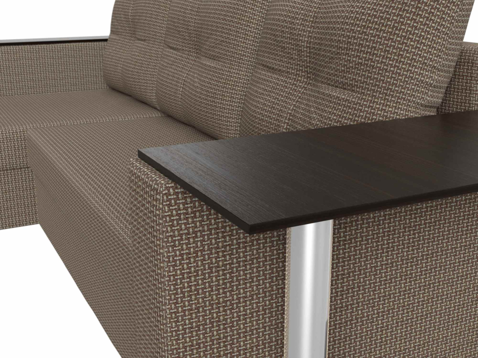 Диваны угловые в гостиную, Угловой диван Атланта левый угол, рогожка Амур