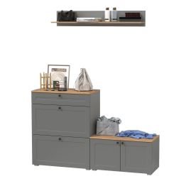 Остин обувница с тумбой с дверками и верхней полкой