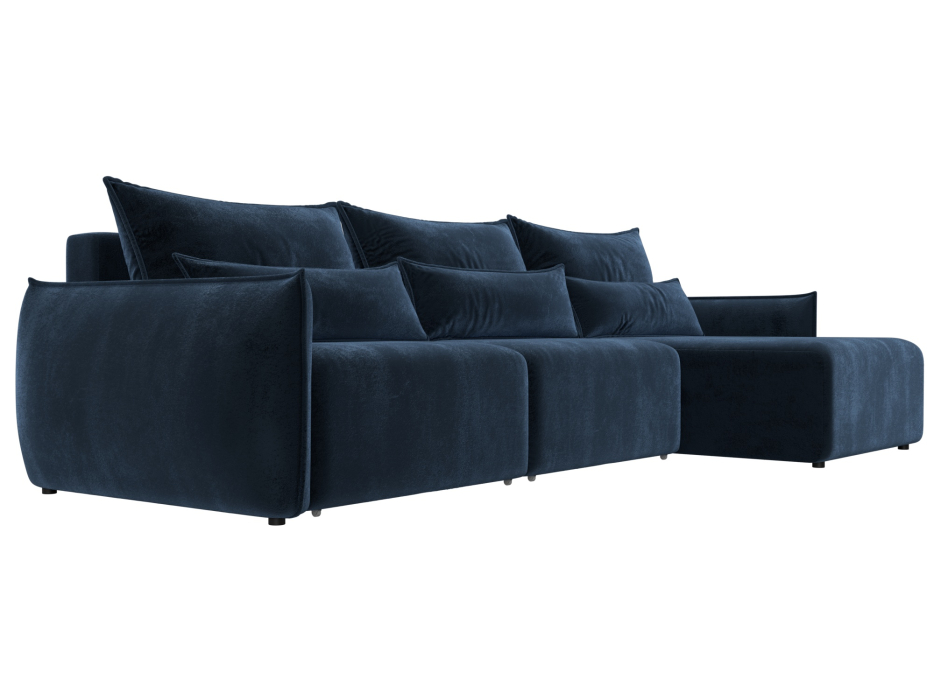 Диваны угловые в гостиную, Диван угловой Лига-051 НПБ Лонг угол универсальный, велюр TOWER