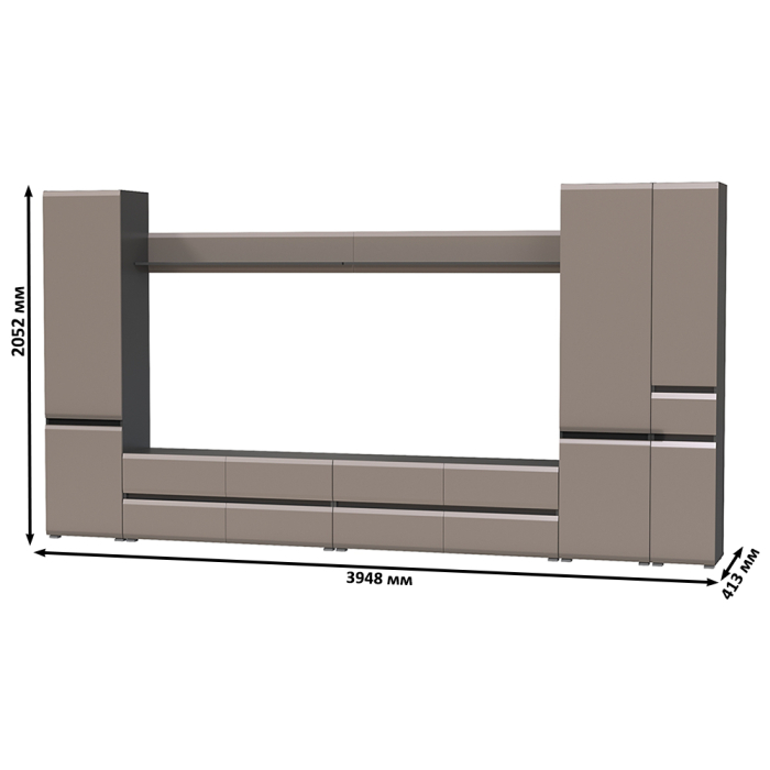 Стенки для гостиной, Сидней мебельная стенка комплектация № 111