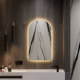 Зеркало с тёплой подсветкой GENGLASS ARKELO NF LED S, с проводом 50х90 см