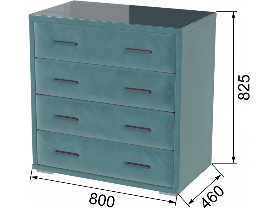 Комоды, Комод интерьерный со стеклом