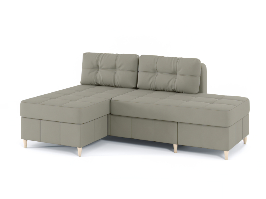 Диваны угловые в гостиную, Диван-кровать угловой Оливер Люкс 2 еврокнижка-трансформер, велюр