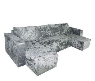 Диван-кровать Лофт П-образный с 2 отоманками