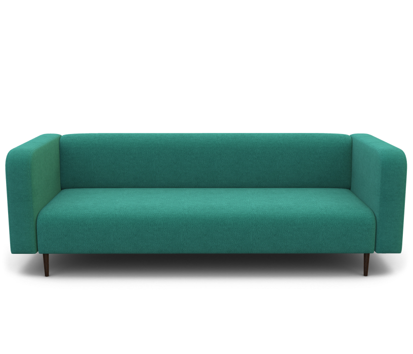 Диваны  офисные, Диван офисный 3-х местный Акцент велюр