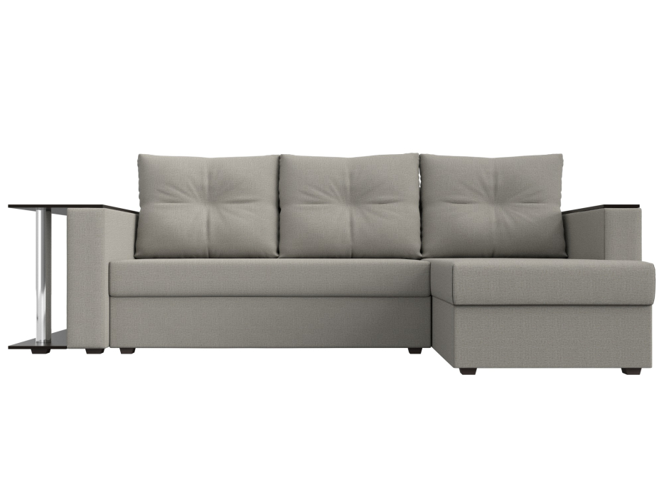 Диваны угловые в гостиную, Угловой диван Атланта правый угол, рогожка Амур