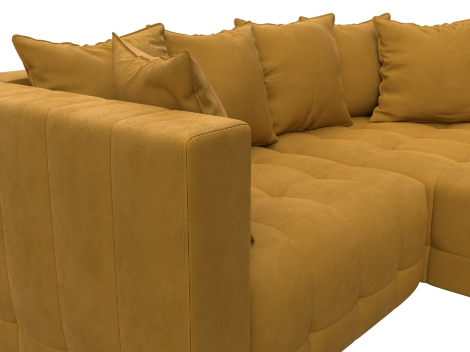 Диваны еврокнижки, Диван угловой Лига-052 НПБ угол универсальный, велюр BRUT