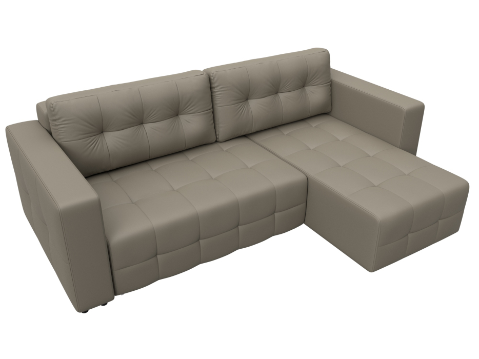 Диваны угловые в гостиную, Диван угловой Лига-075 угол универсальный, экокожа GRIFON