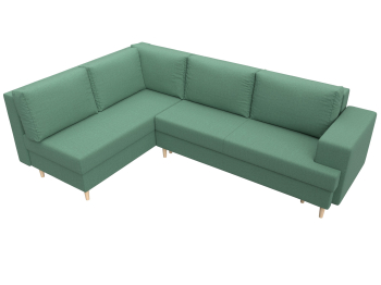 Диван угловой Сильвана левый угол, рогожка Амур