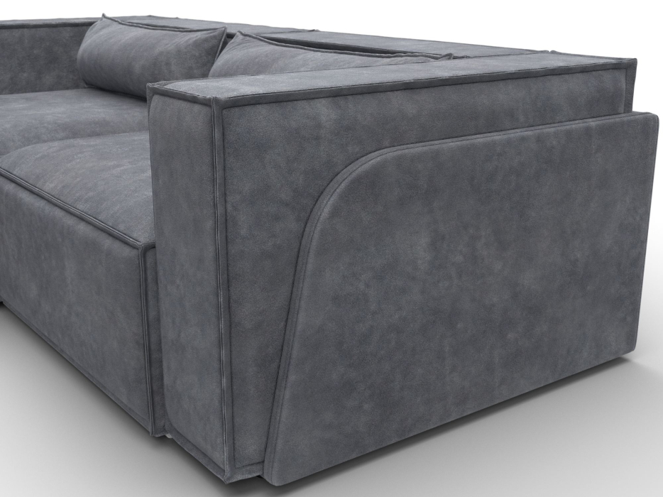 Диваны угловые в гостиную, Диван угловой Лига-061 угол левый, велюр BRUT