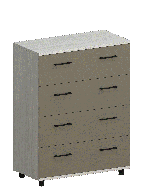 Комоды, Модульная система Грейс Комод КМ-5011  Снежный Ясень