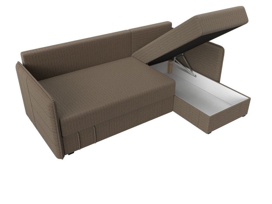 Диваны угловые в гостиную, Диван угловой Слим универсальный угол, рогожка Амур