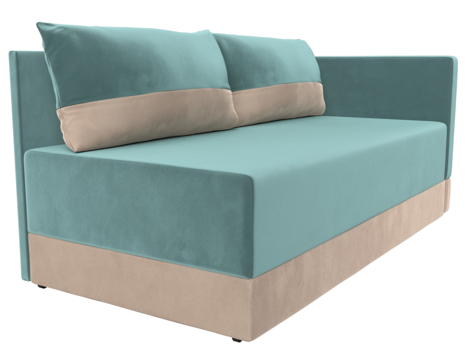 Кушетка диван, Кушетка Никас правая, велюр