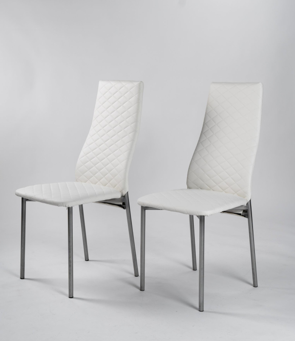 Стулья, Стул Магнат (2шт) Белый/Хром