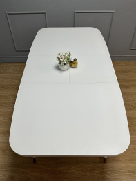 Стол Kenner 1300K раздвижной, стекло сатин