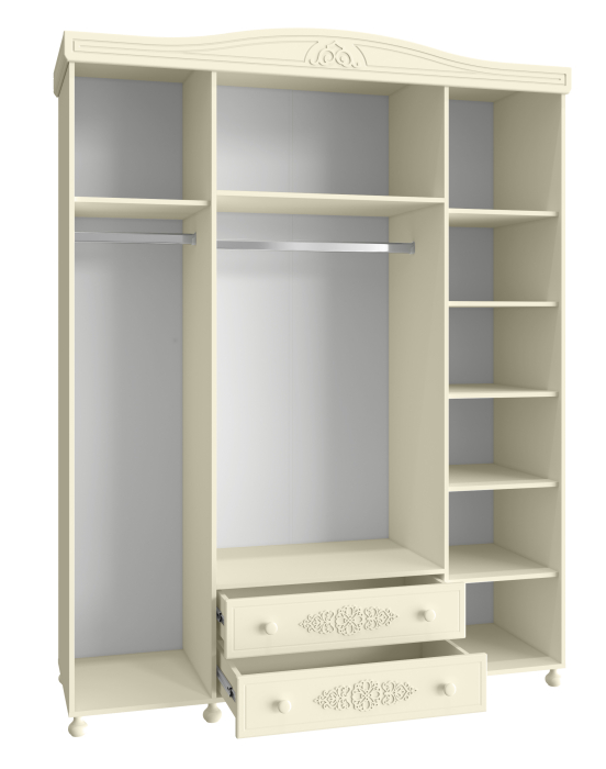 Для одежды, Шкаф четырехстворчатый Ассоль плюс АС-28