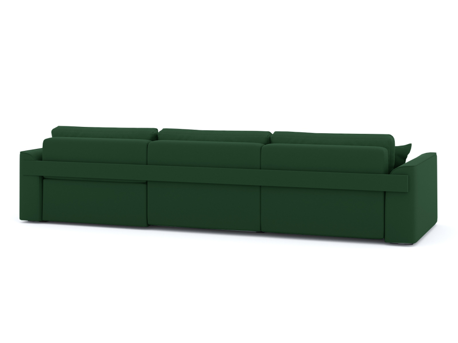 Диваны угловые в гостиную, Диван-кровать угловой Рафаэль 3 секции еврокнижка НПБ, велюр