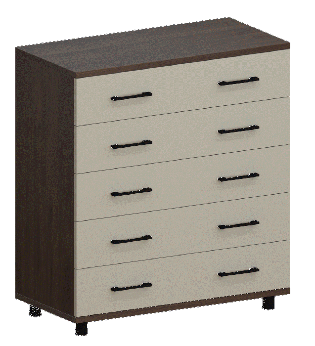 Комоды, Модульная система Грейс Комод КМ-5021  Гикори Джексон Темный