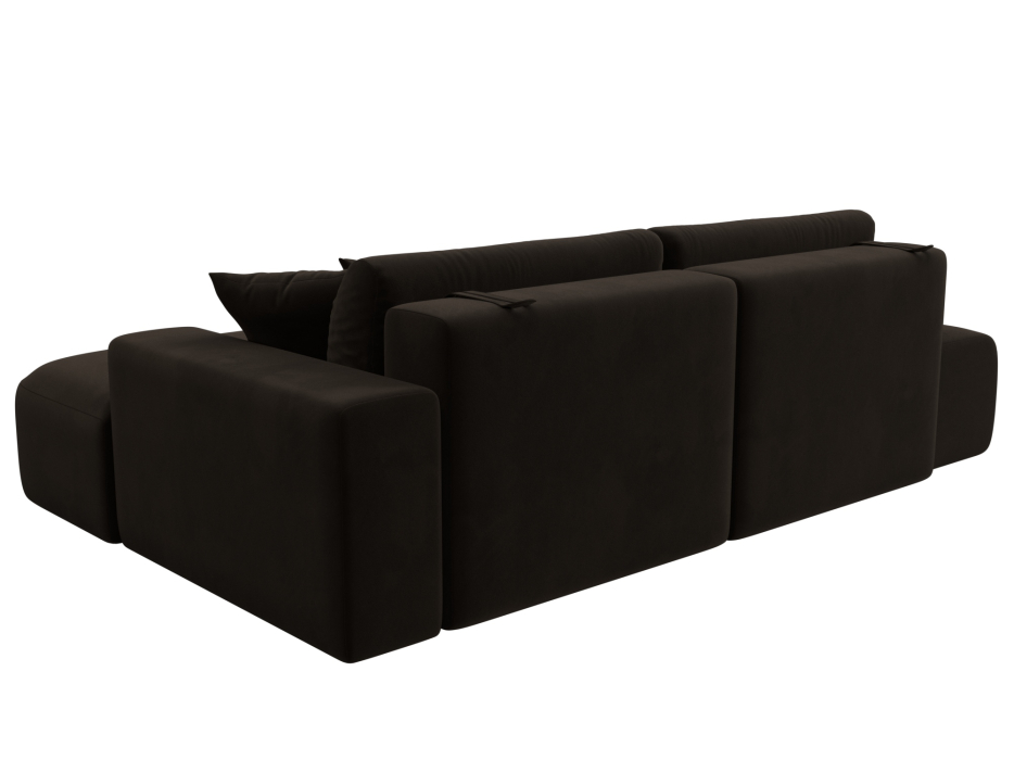 Диваны угловые в гостиную, Диван угловой Лига-036 Модерн правый угол, микровельвет