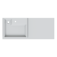 Раковины над стиральной машиной, Раковина над стиральной машиной СаНта Юпитер 1200*500 левая