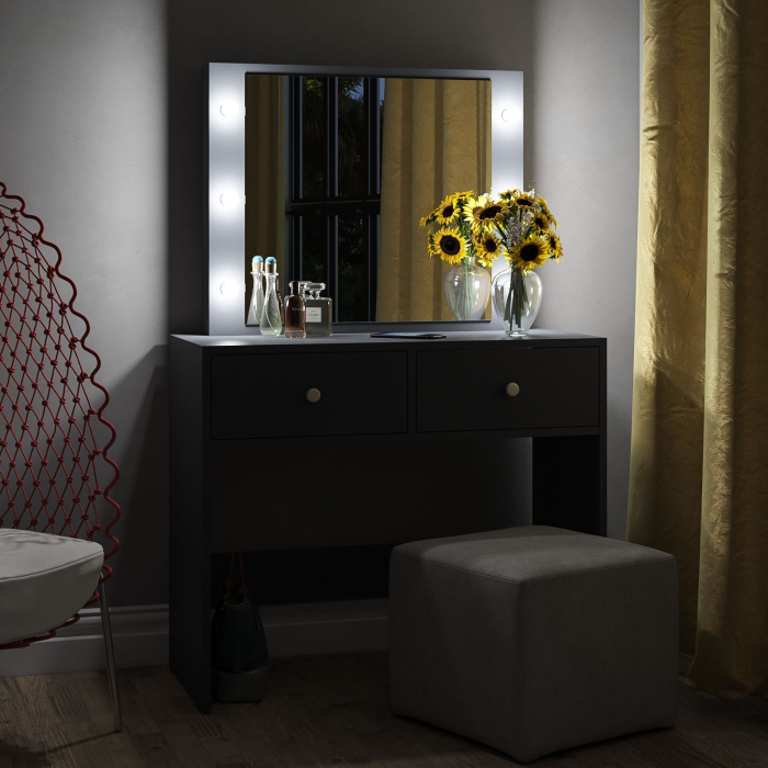 С зеркалом, Стол туалетный с подсветкой СТ-5