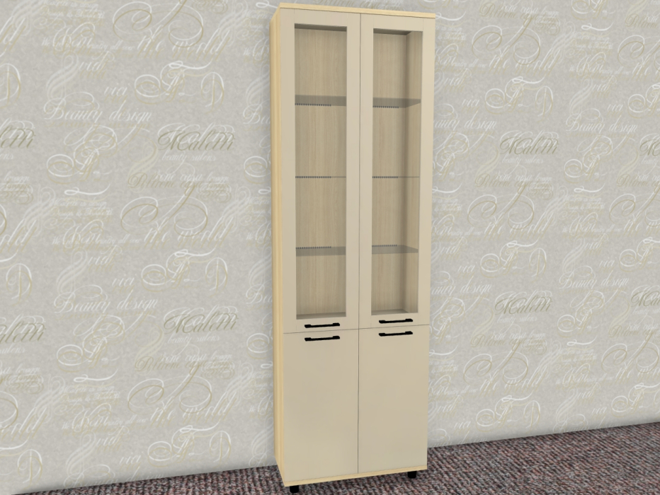 Шкафы двухстворчатые, Модульная система Грейс Шкаф ШК-5036  Ясень Асахи