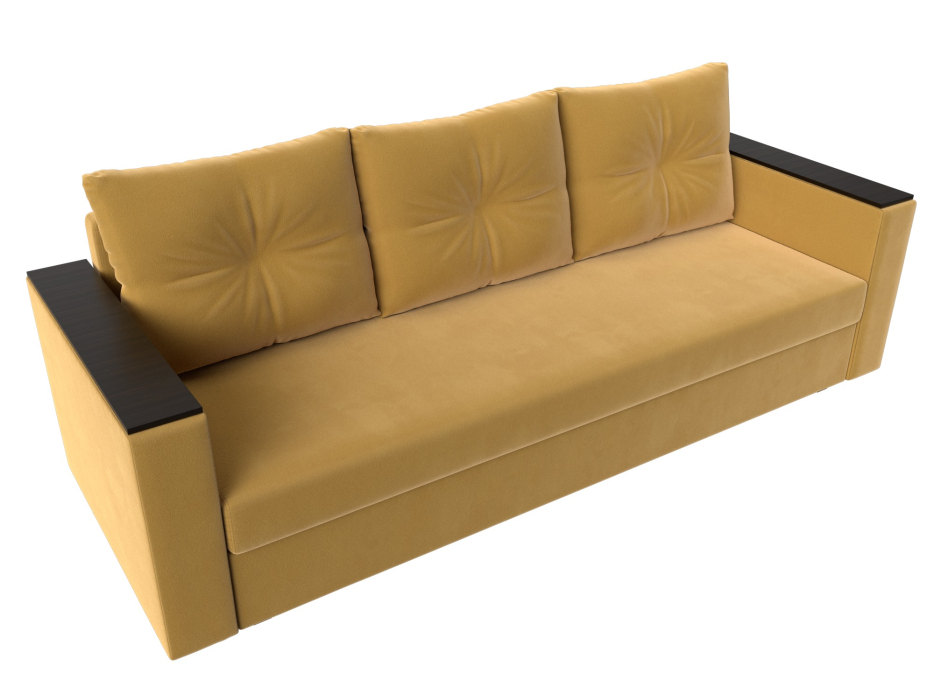 Диваны еврокнижки, Диван прямой Атланта без стола, микровельвет