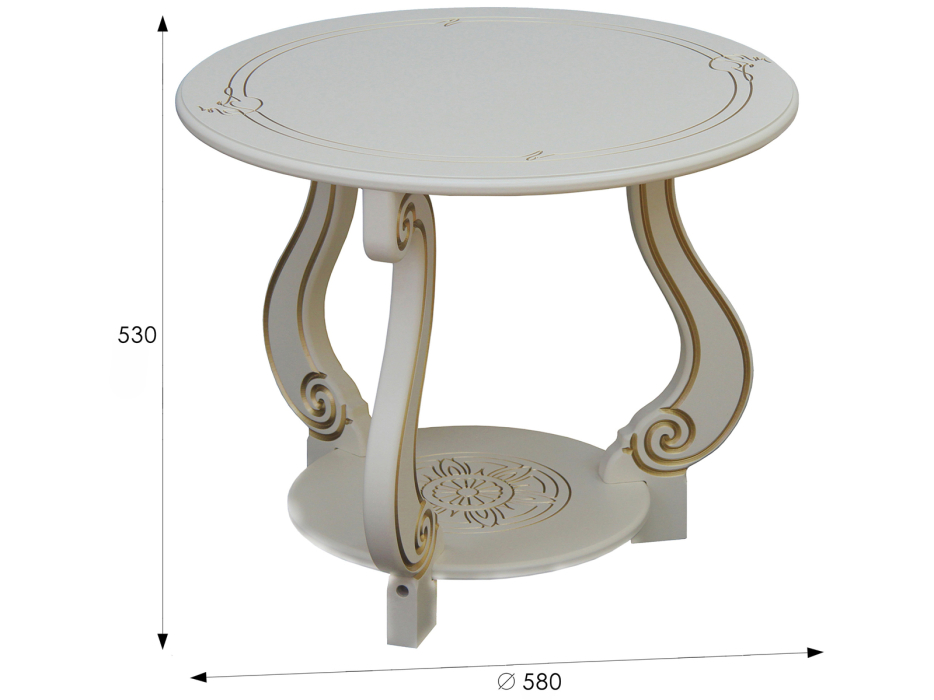 Журнальные столики, Стол журнальный Грация (М)