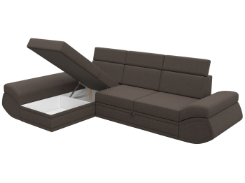 Диван угловой Лига-032 левый угол, рогожка Амур