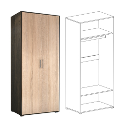 Гостиная Орхидея +ШКАФ+ПЕНАЛ (кантер / сонома)