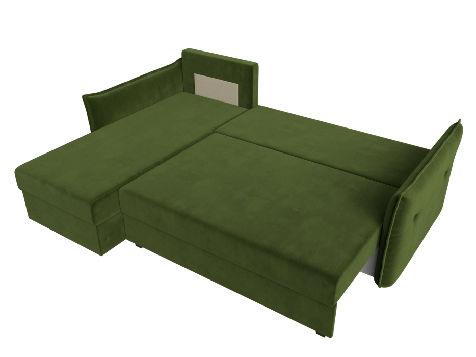 Диваны угловые в гостиную, Угловой диван Лига-004 левый угол, микровельвет