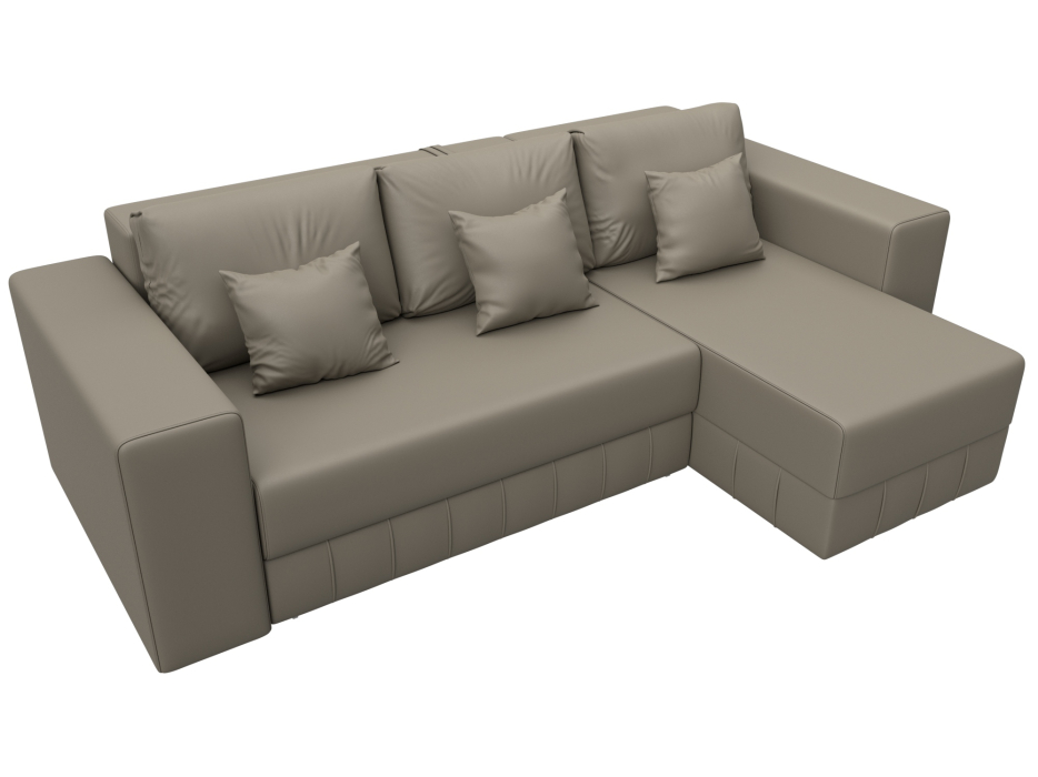 Диваны угловые в гостиную, Диван угловой Лига-076 угол универсальный, экокожа GRIFON