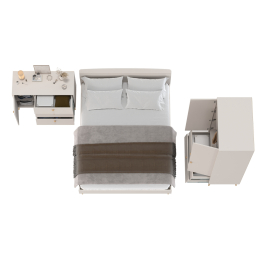 Спальня Афина СП-04 кровать 1600 с комодом и 2-х дверным шкафом для одежды